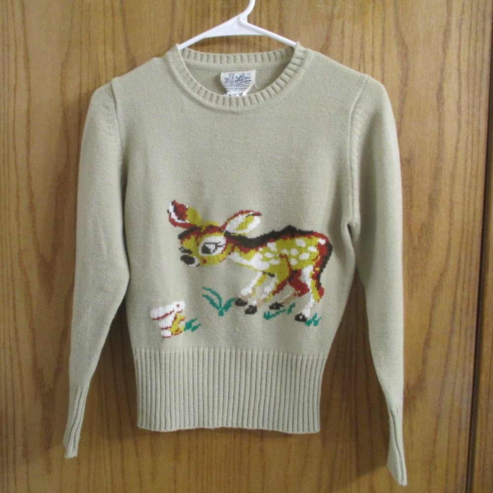 Vintage Little Lisa Deer Sweater